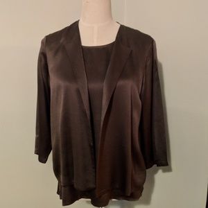 Eileen Fisher 100% silk tank and shell set - xs